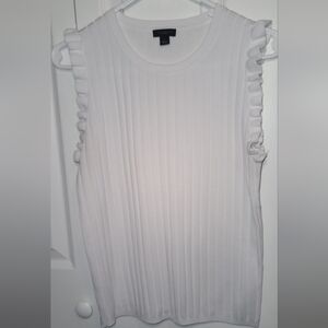 Ann Taylor Blouse, White, Size L